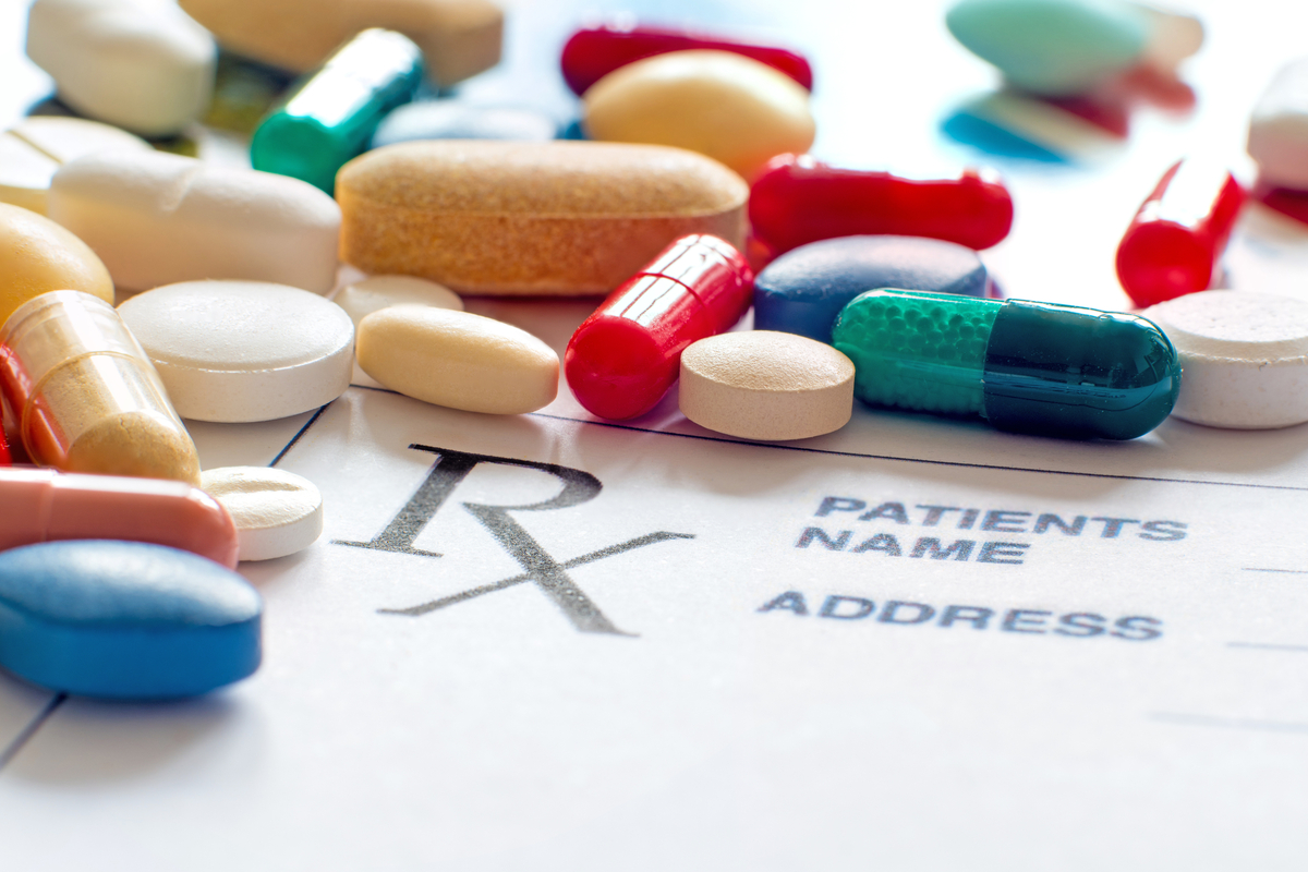 Common prescription medications from a Los Angeles pharmacy.